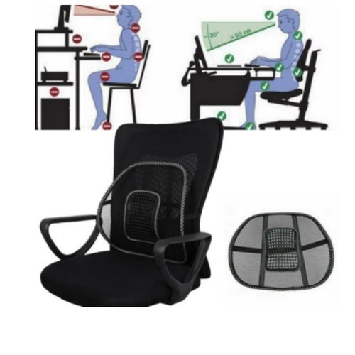 Padded Car And Office Seat And Back Lumbar Support