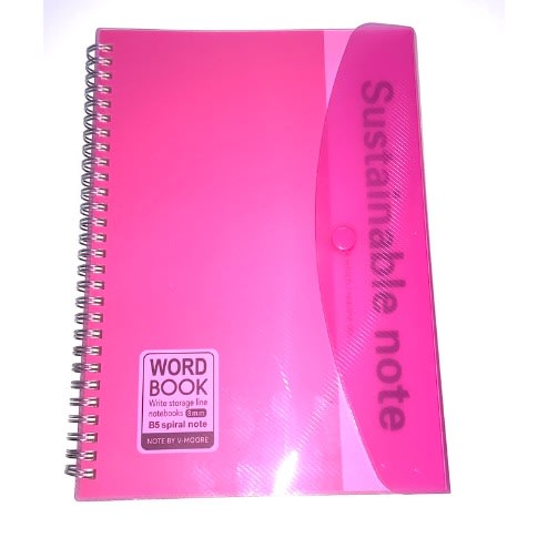 B5 Spiral Sustainable Note With Cover - Pink