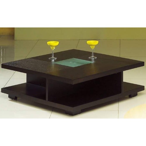 Coffee/Centre Table with Double Cabin - Brown