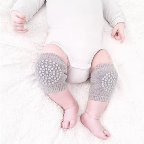 Baby Knee Pad Kids Safety Crawling Elbow Infant Toddler 1 Pair - Light Grey