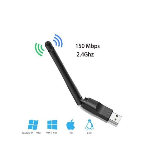Wifi Adapter With Rotating Antenna Mt7601 150mbps Usb 2.0