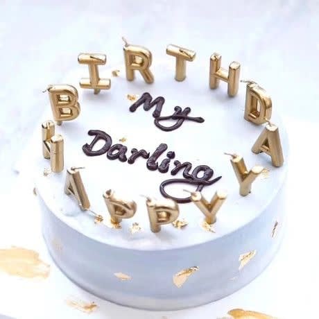 Candle Cake Topper - Local Gold Color