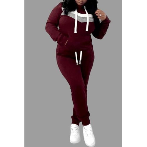 Unisex Joggers Up And Down Wine SweatShirt