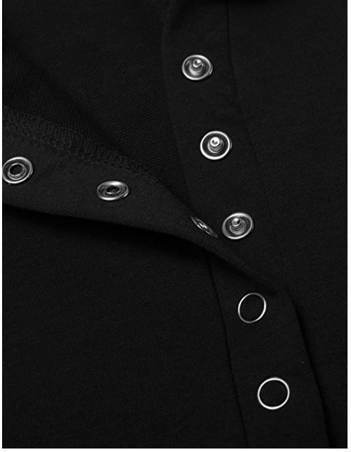 Female Button Hoodie- Black