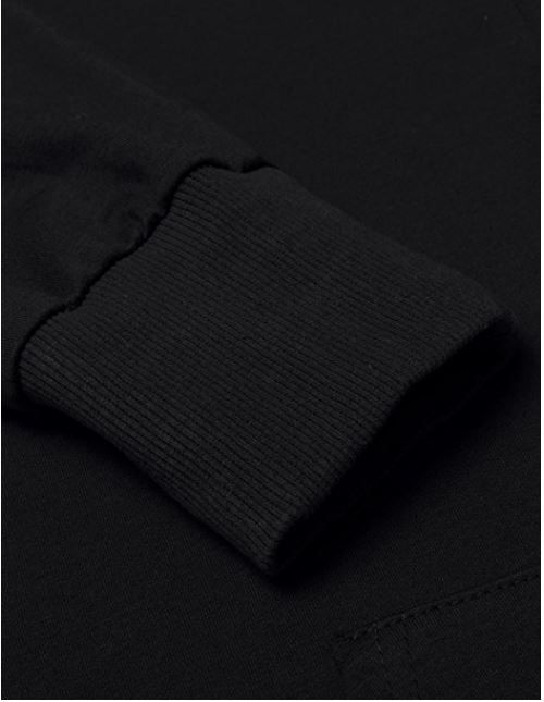 Female Button Hoodie- Black