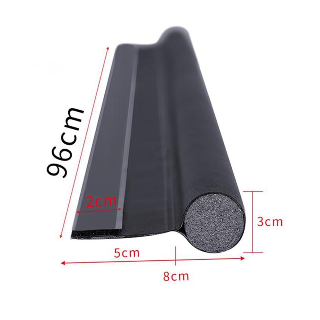 Door Draft Stopper Door  Strong Adhesive 38" Length Black