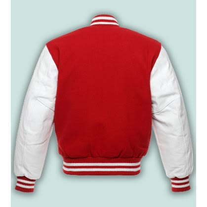 Correctshapers Varsity Jacket -White And Red