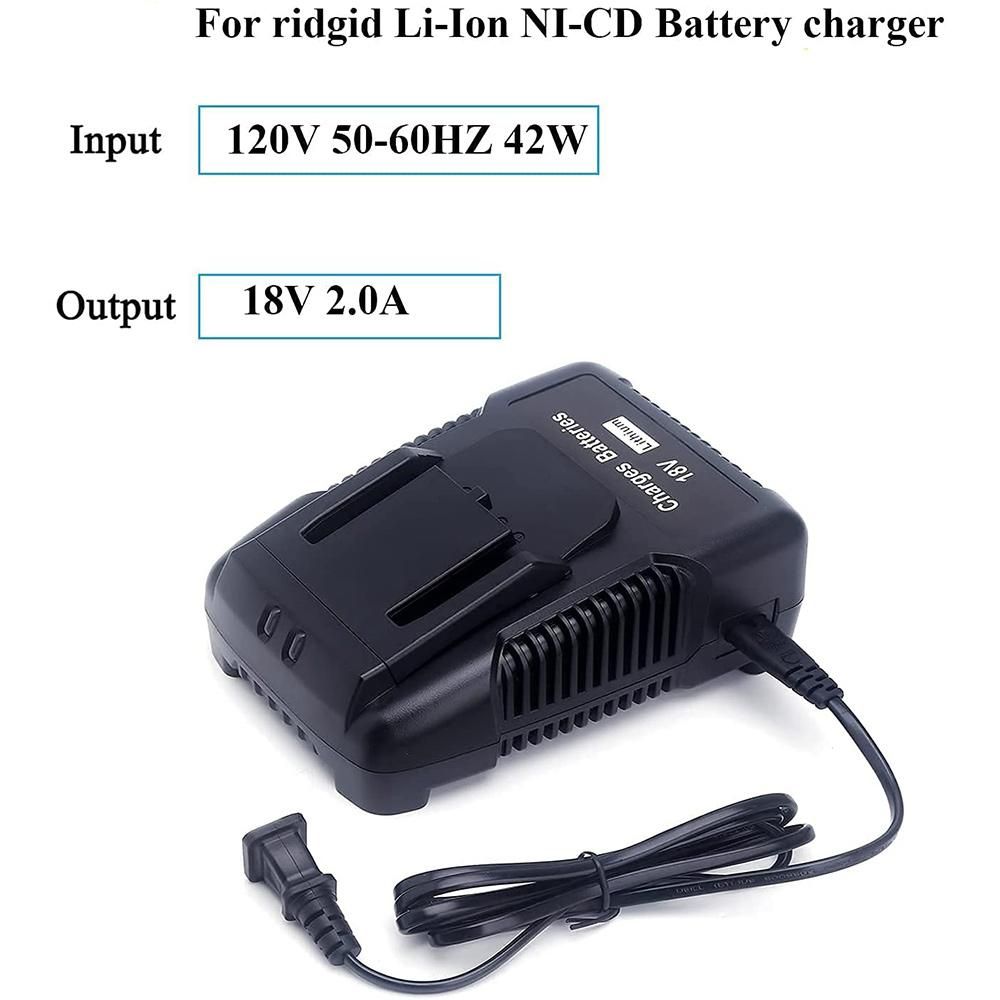 18V Battery Charger R86092 Replacement for Ridgid 18V