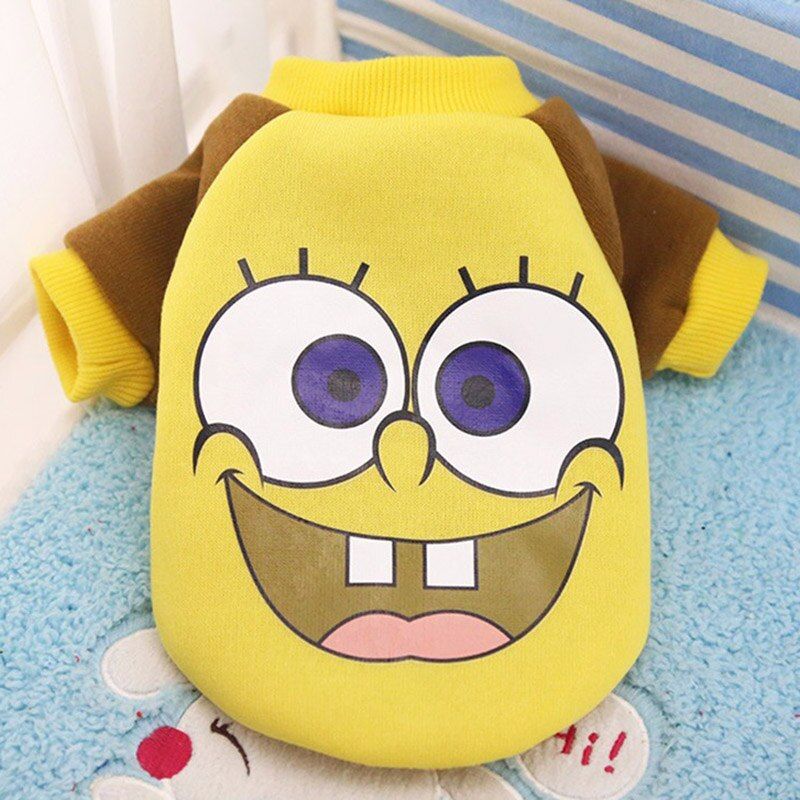 Pet Cat Costume Summer Cat Vest Hoodie Cozy Mascoats Gotos Clothes-Hoodie-SpongeBob