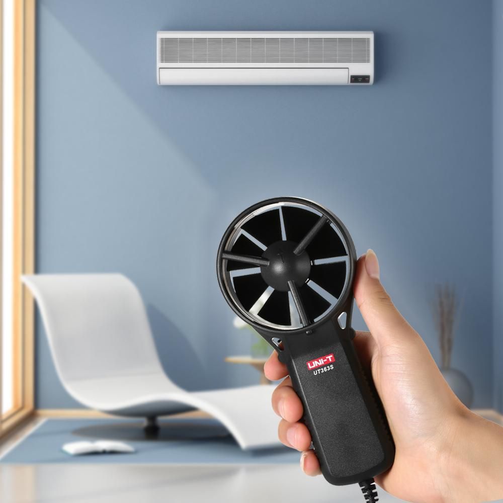 UNI-T UT363S Mini LCD Digital Anemometer Handheld Wind Speed Meter Air Velocity Temperature Tester