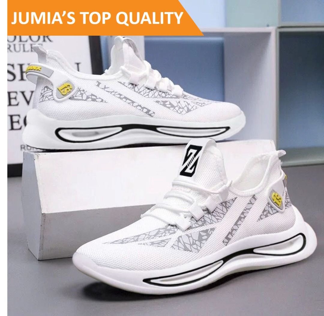 Ladies Casual Simple Outdoor Sport Running Comfortable Sneakers - White
