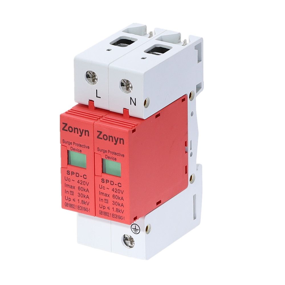 High Quality 2P SPD 420V 30KA~60KA House Surge Protector