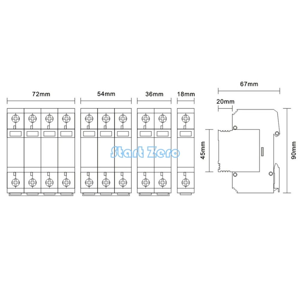 High Quality 2P SPD 420V 30KA~60KA House Surge Protector