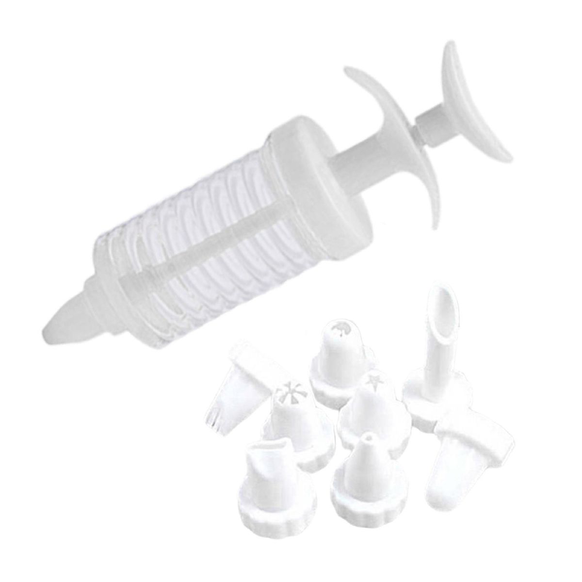 8Pcs Icing Piping Nozzles Tips Cookie Cake Making-White