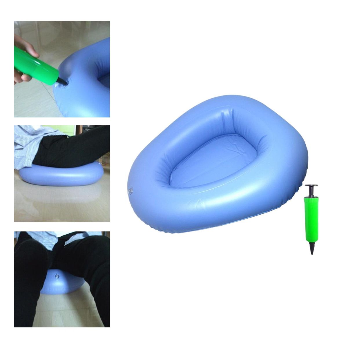 Inflatable Bedpan Adjustable Patient Care Air Inflation Bedpan For
