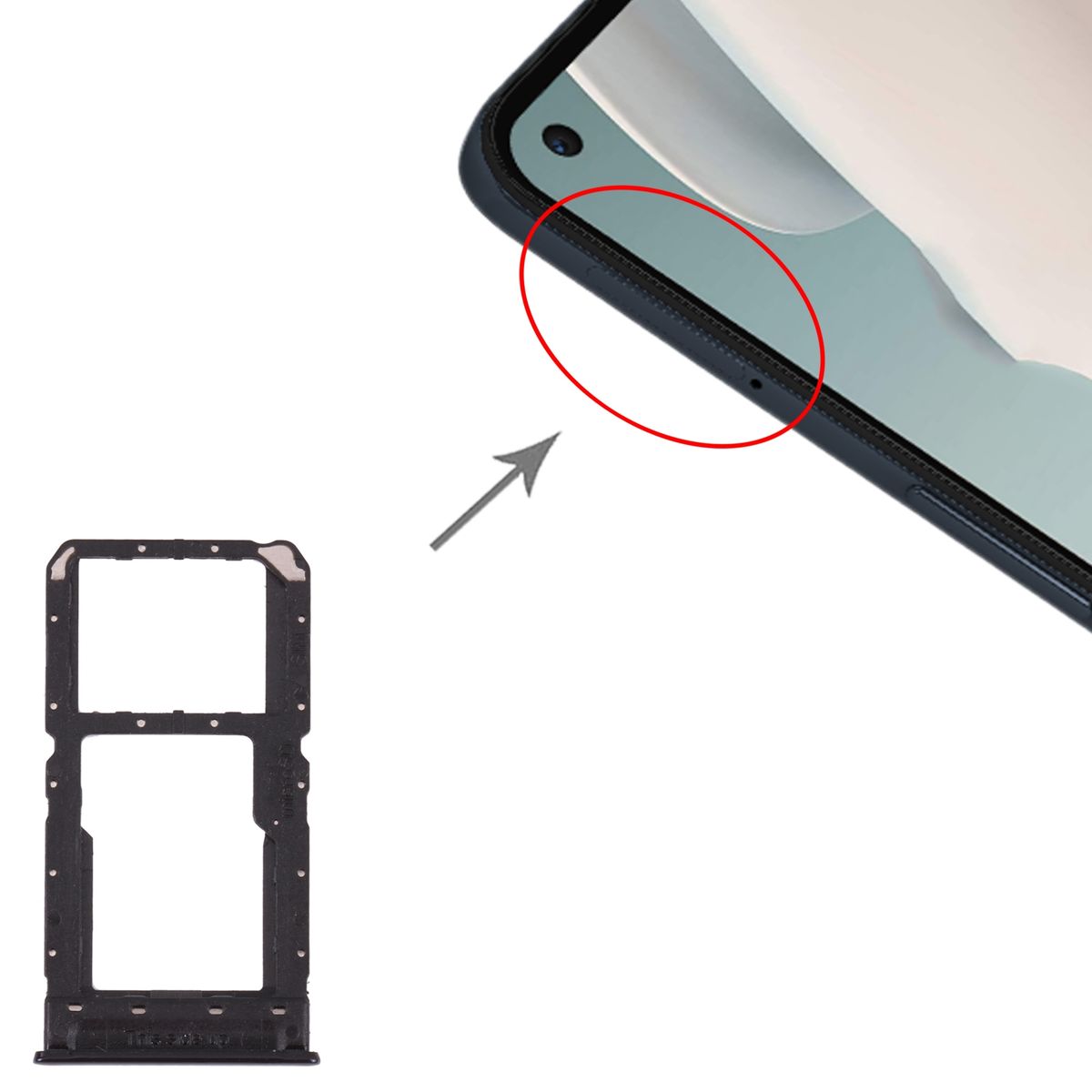 SIM Card Tray+Micro SD Card Tray For OnePlus Nord N100