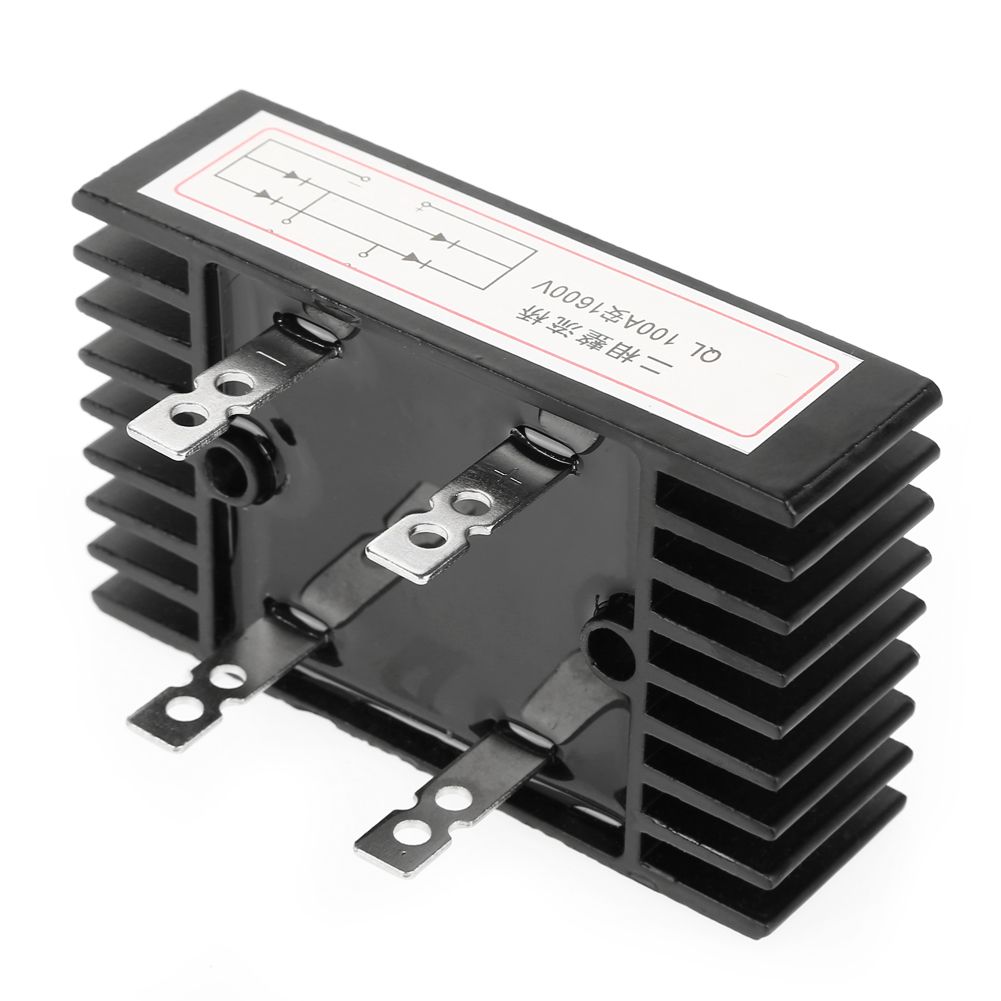 1pc 100A Amp 1600V Voltage 2-Phase Diode Bridge Rectifier