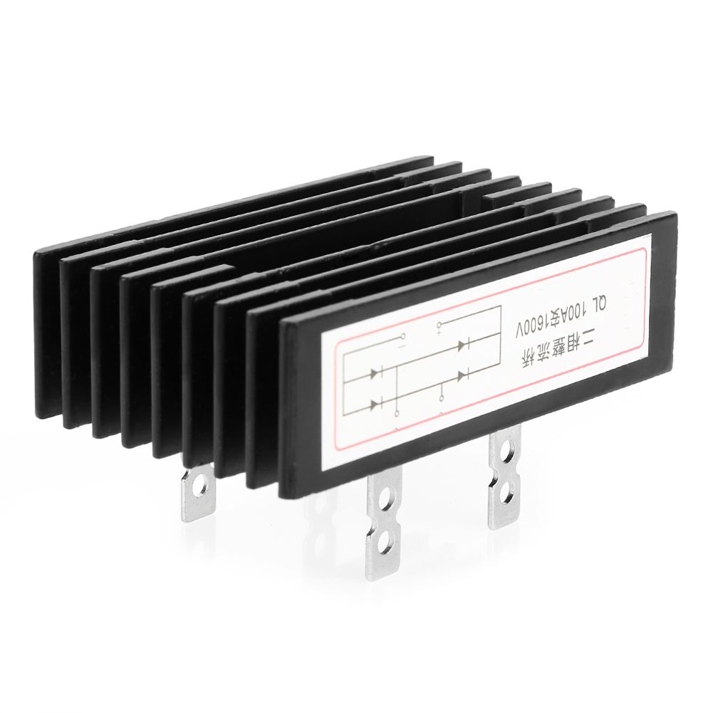 1pc 100A Amp 1600V Voltage 2-Phase Diode Bridge Rectifier