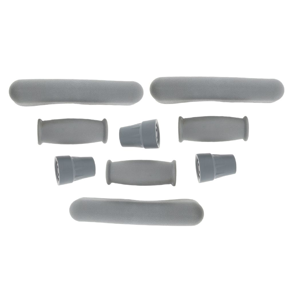 3 Sets / Rubber Crutch Underarm Crutch Pad + Handle Tip