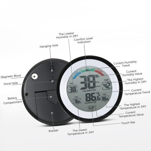 Digital Thermometer Humidity Temperature Indoor Hygrometer