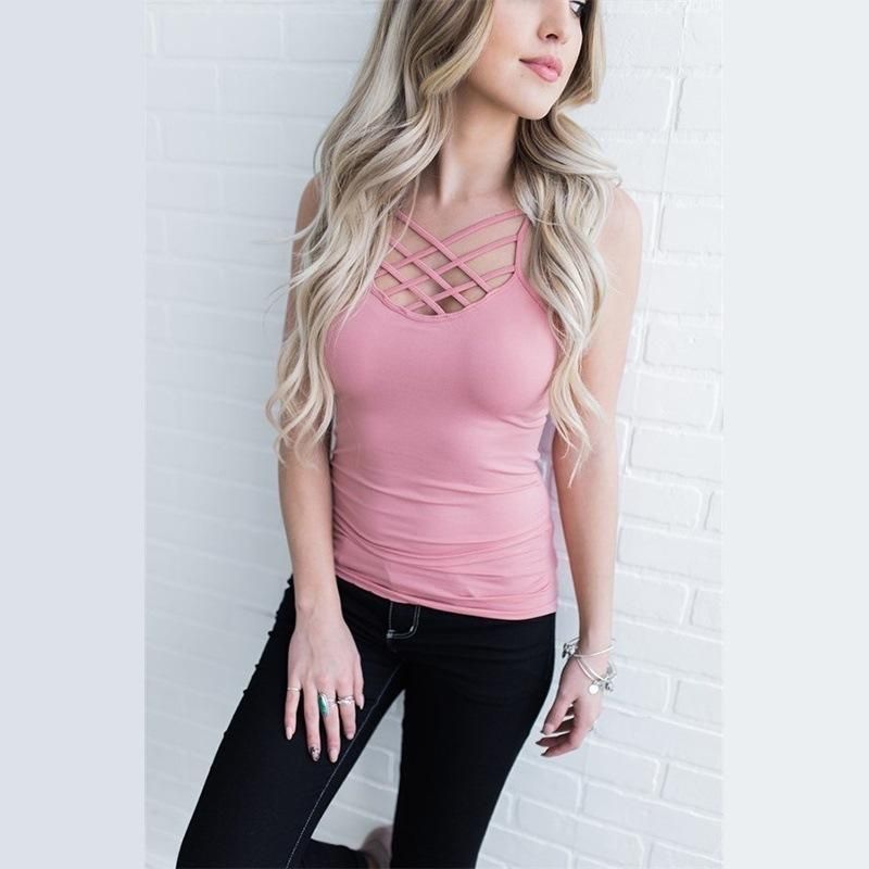 Sexy Camisole For Ladies-Pink