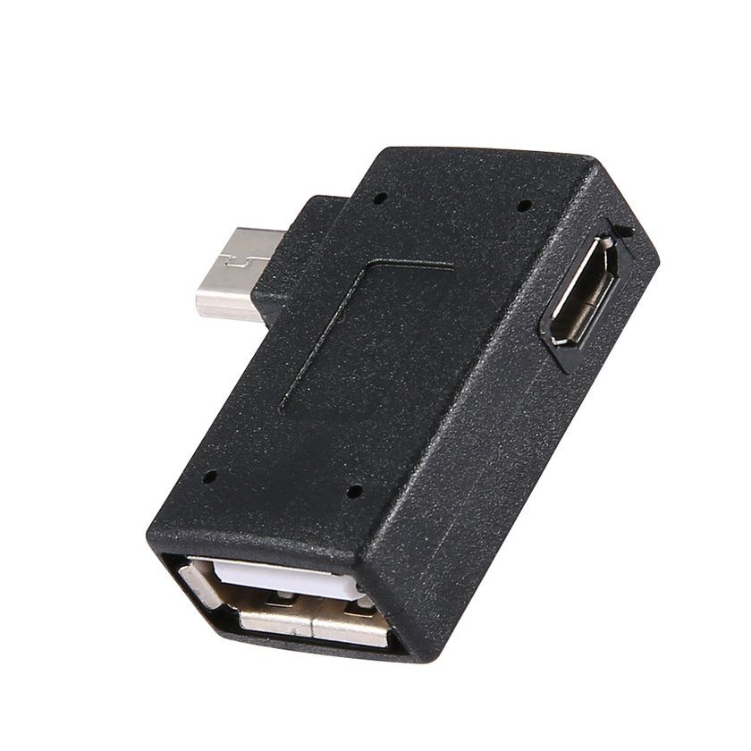 Otg Adapter With Power Su Ly Tablet Mobile Phone Flash Drive  Ard  -bla K-Turn Left