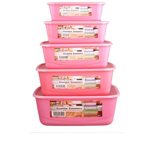 Plastic Food Storage Bowl 5 Piece