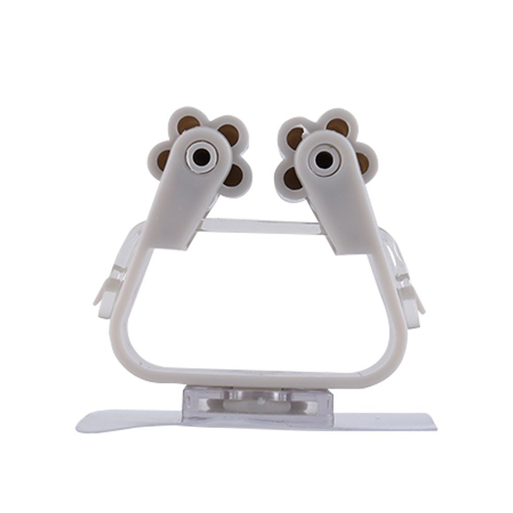 Multi-functional Practical Kitchen Wall Mounted Mop Holder Hanger Rack Hooks-gray