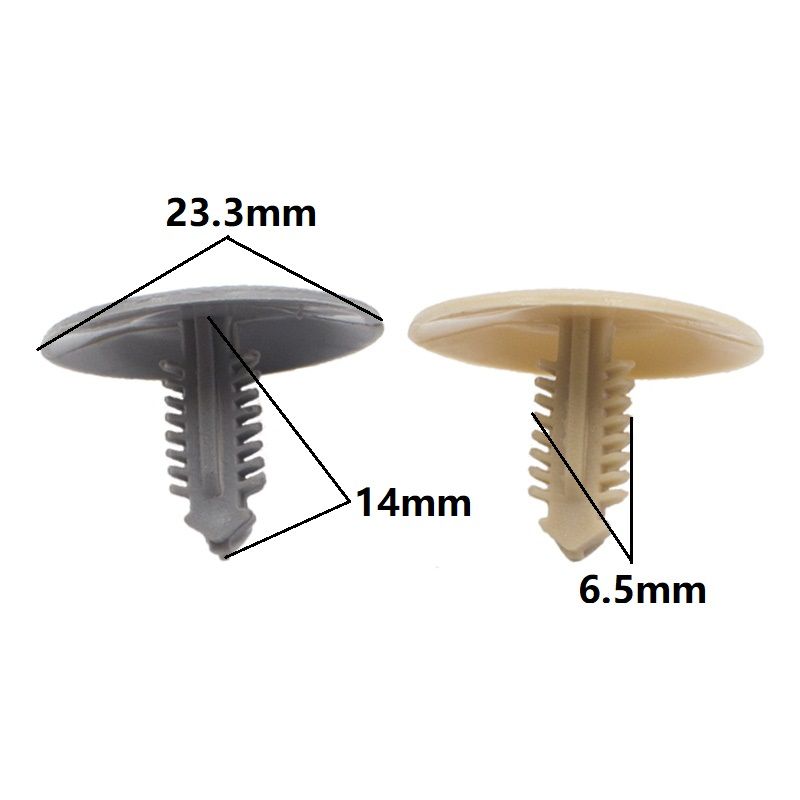 Auto Roof Liner Trunk Lining Gray Fastener Retainer Rivet