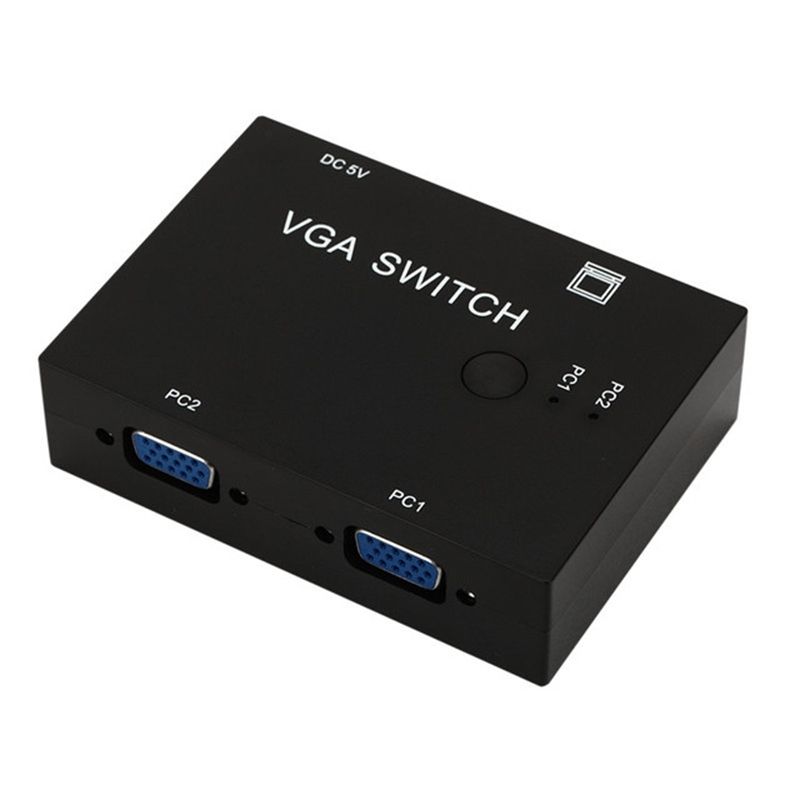 2-VGA Input To 1-VGA Output Switch Computer Host Switch Converter