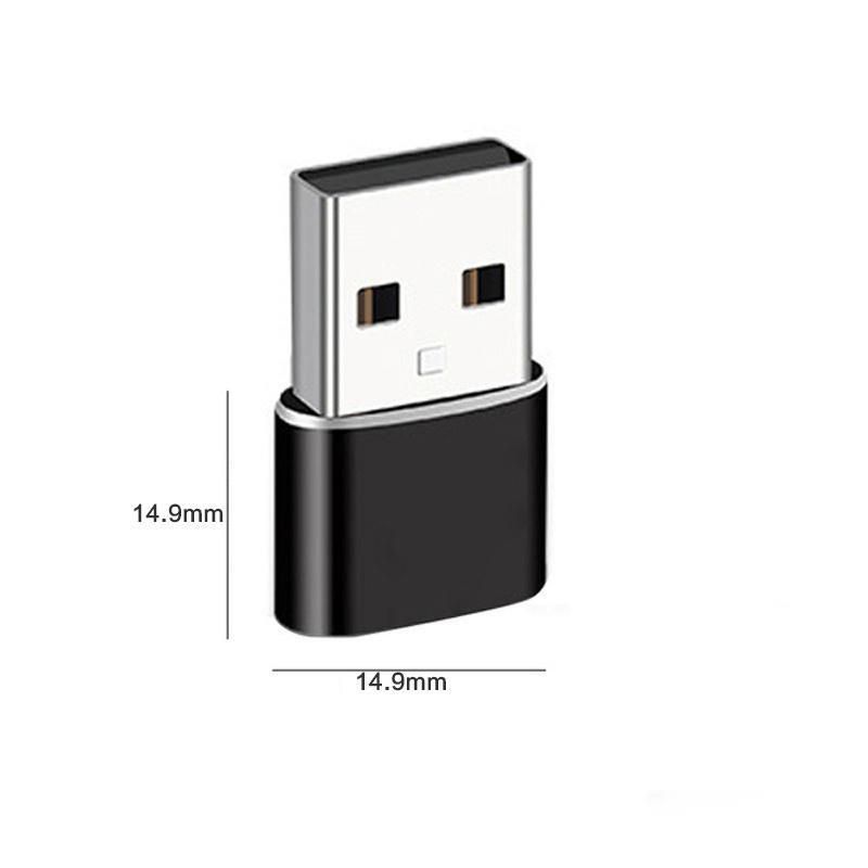 1PC Crugkbat USB Type C Adapter USB 3.0 Type A Male Gold