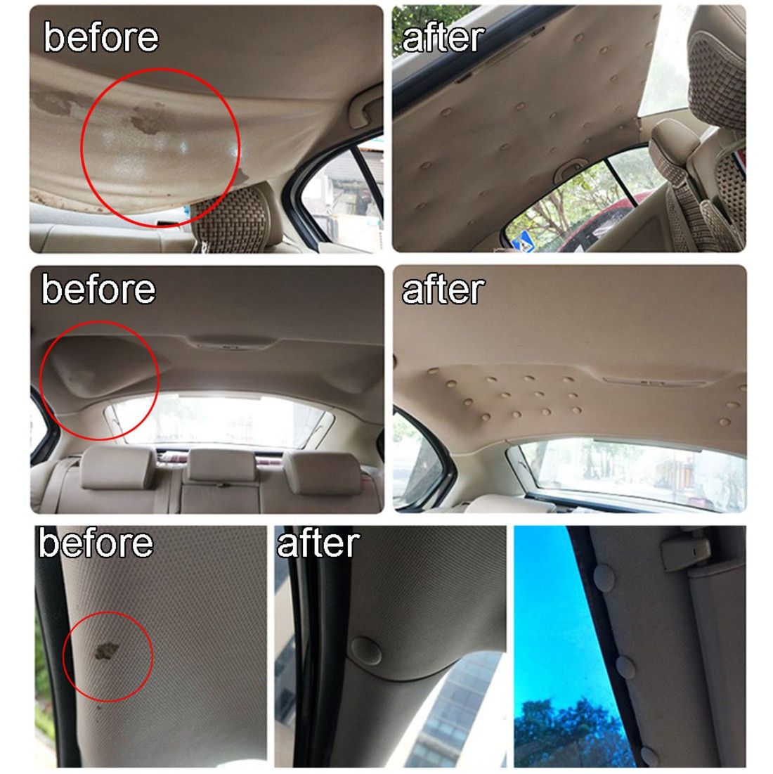 30Pcs Car Ceiling Cloth Fixing Screw Car Roof Fixed Buckle
