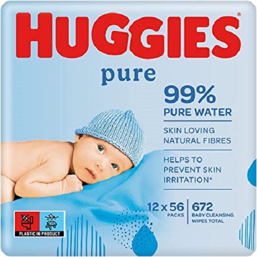 Pure Baby Wipes, 12 Packs (672 Wet Wipes Total)