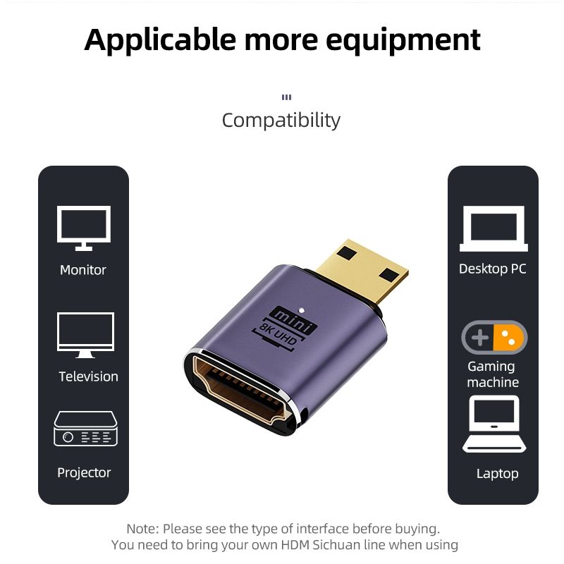 D8K-05 HDMI To Mini Adapter