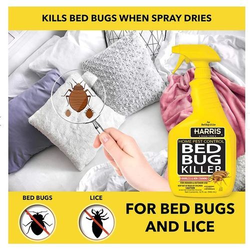Bed Bug Killer,Liquid Spray Odorless Non-Staining 32 Oz 946 Ml