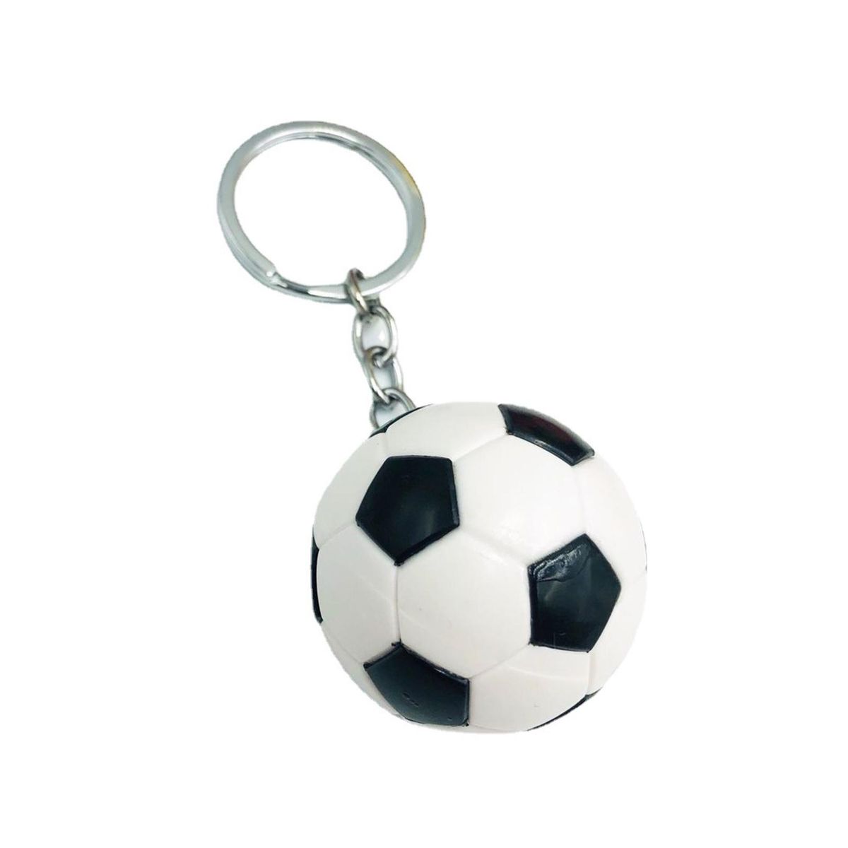 Football Key Holder Soccer Key Chain Bag Ornament Black