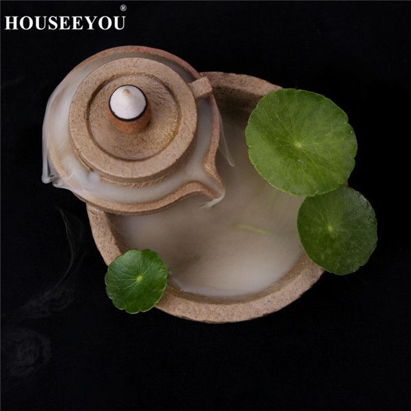 Creative Home Decor Backflow Stick Incense Burner Waterfall