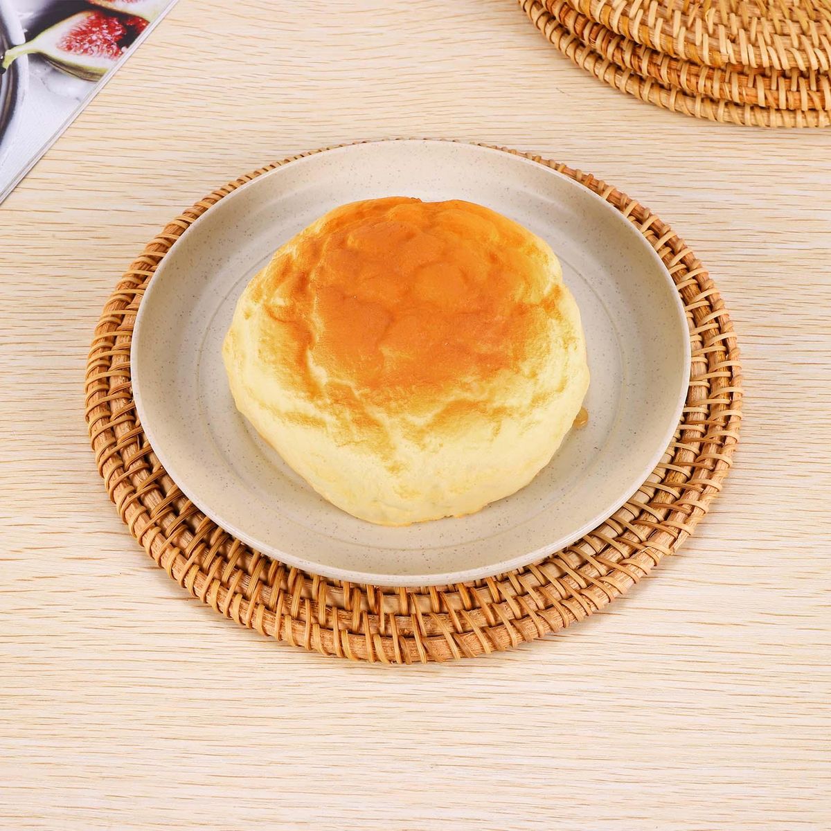 4 Pcs Rattan Trivets for Hot Dishes-Insulated Hot PadsDurable Pot Holder for TableHeat Resistant Mats for Kitchen