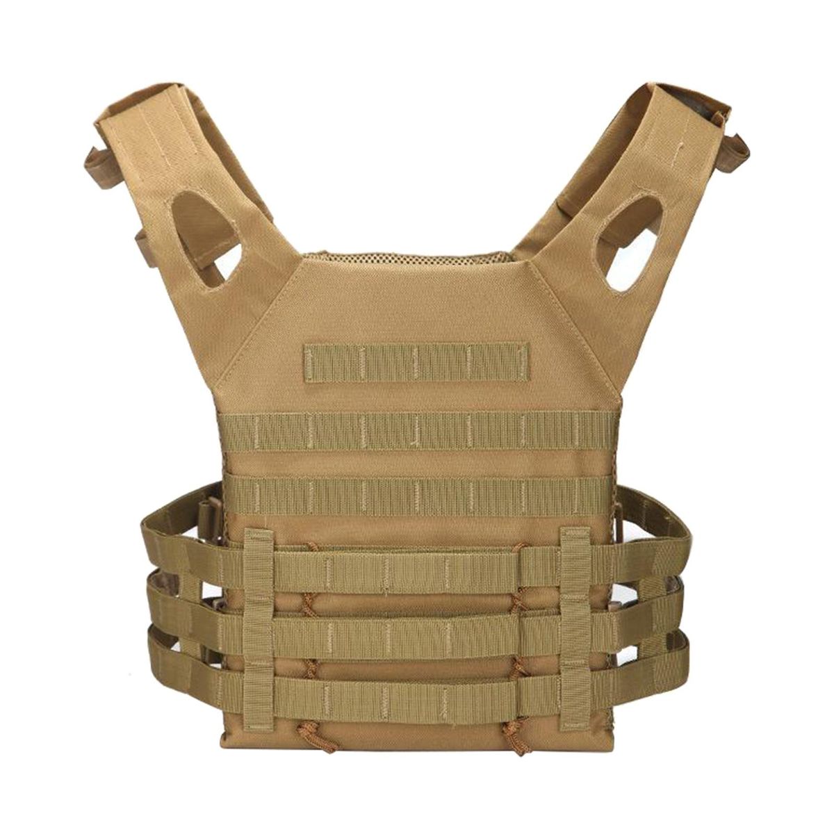Vest   Carrier Molle Combat Assault Gear Heavy Duty Khaki