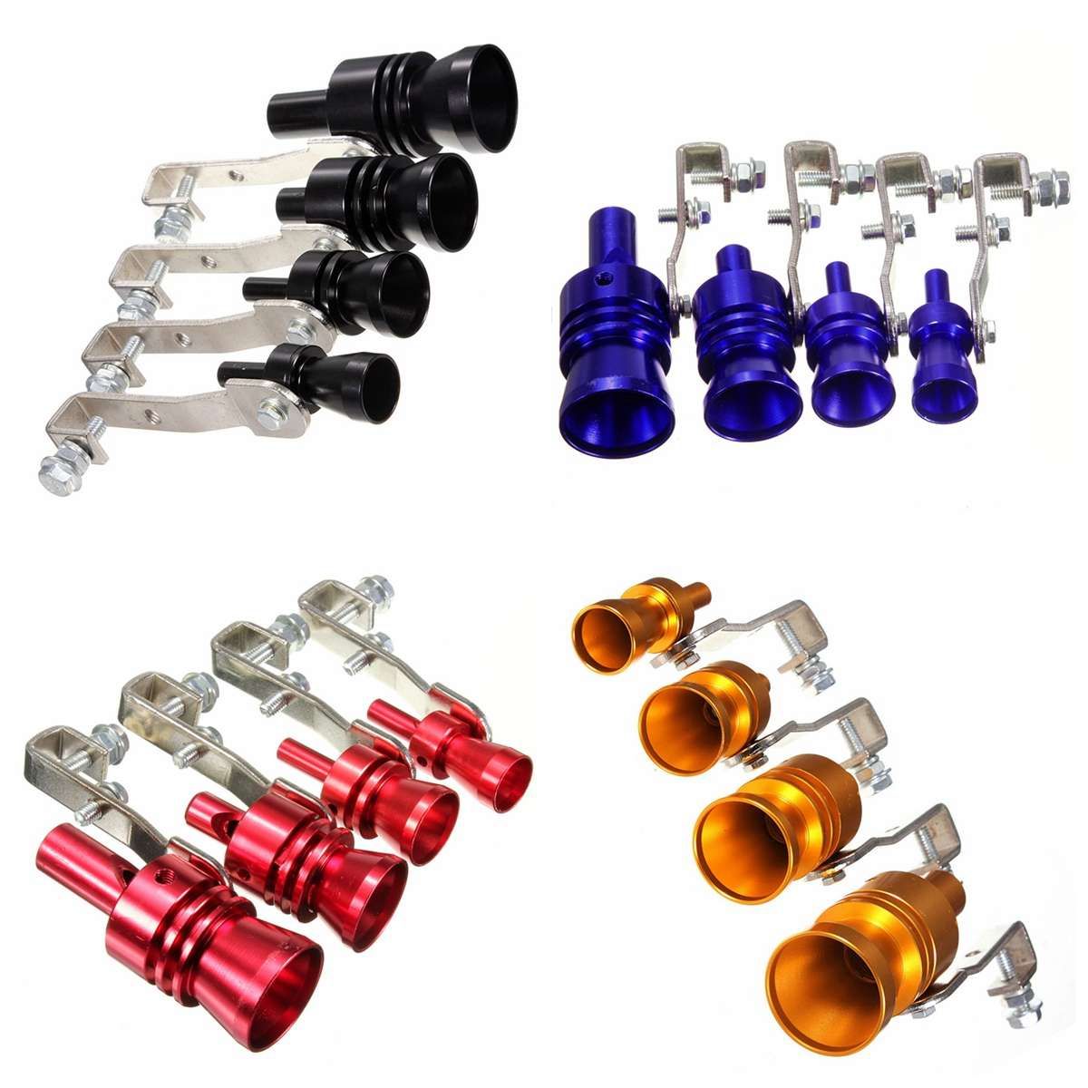 Car Vehicle Motorbike Aluminum Exhaust Fake Turbo Whistle