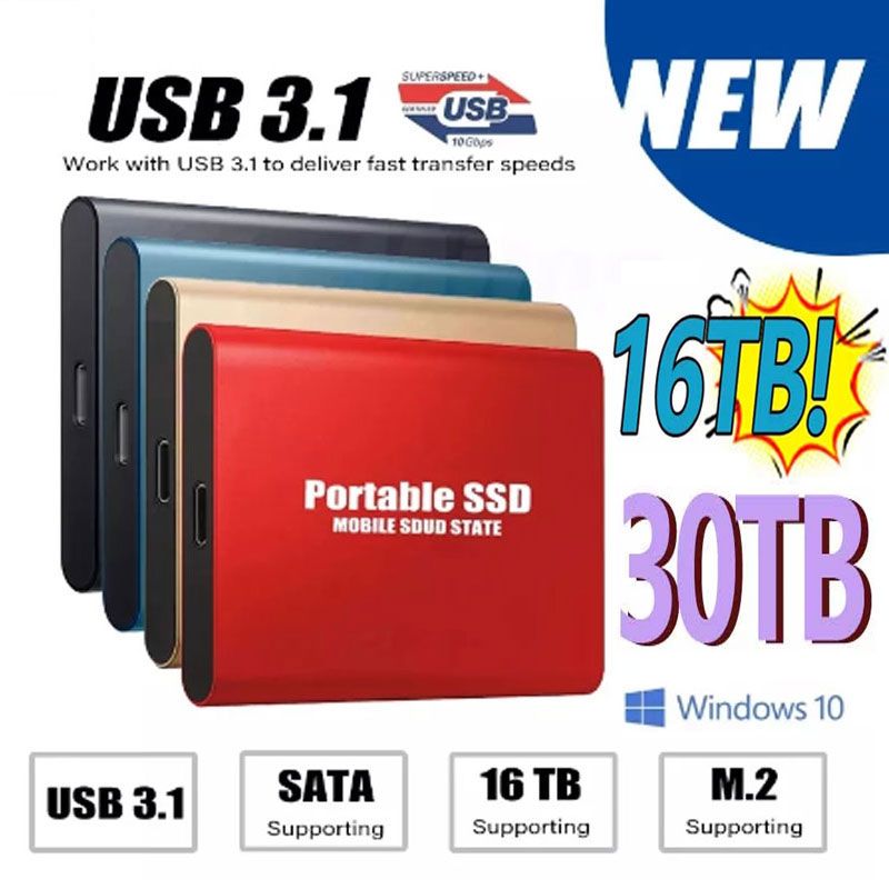 2022 New High-speed External Hard Drive 500GB 1TB 2TB 4TB