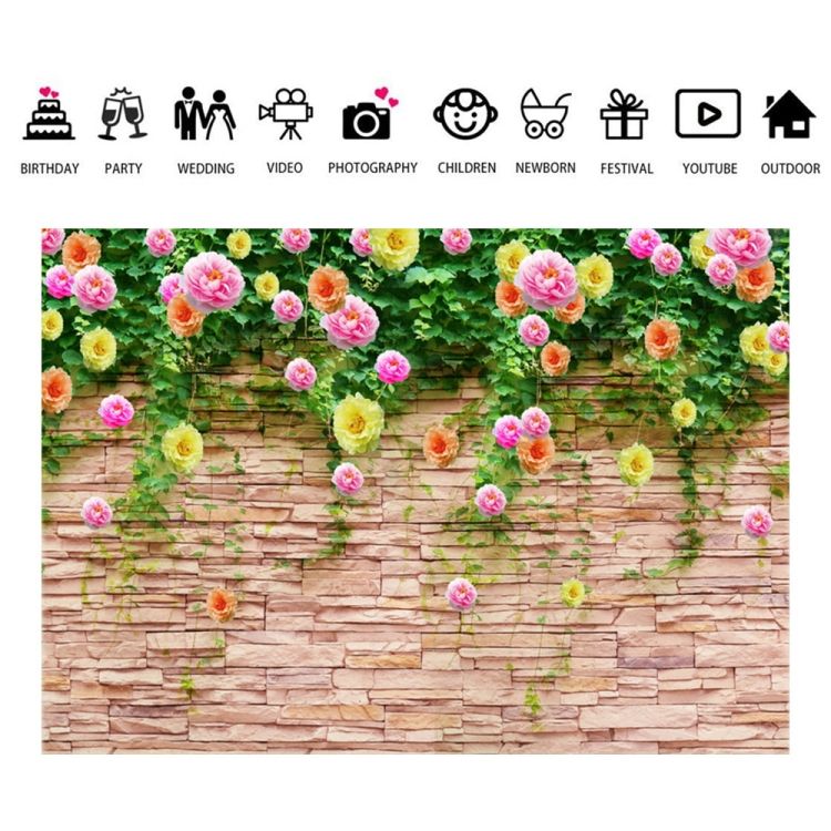 Birthday Wedding Party Background Fabric