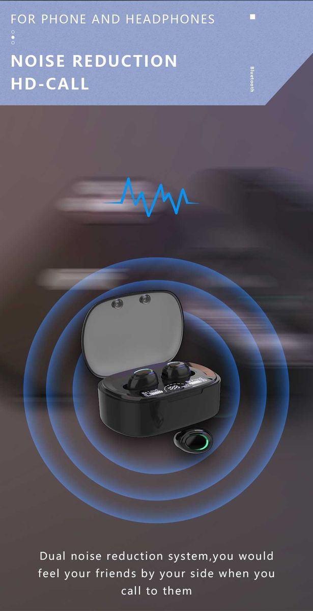 MD06 BT5.1 Wireless Earphones Auto Pairing Shock Bass Noise