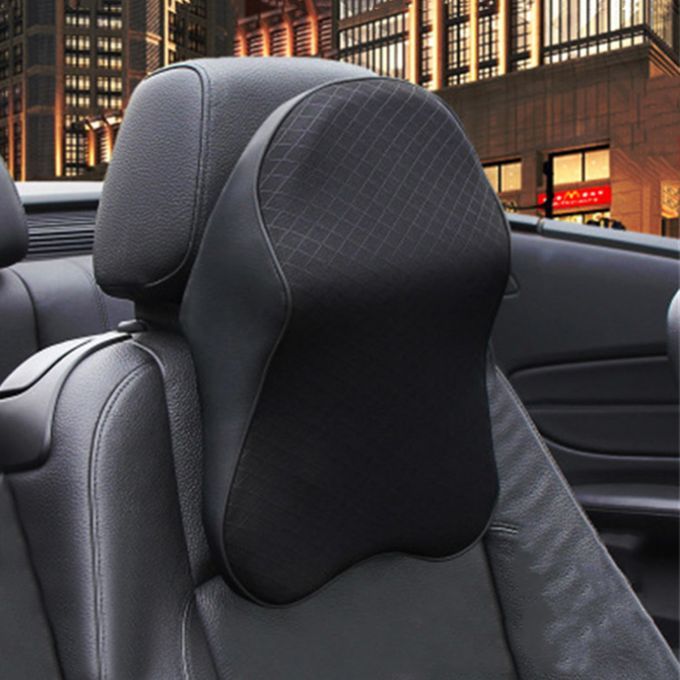 Car Neck Cushion Neck Pillow Headrest Cushion Lumbar Support Black S