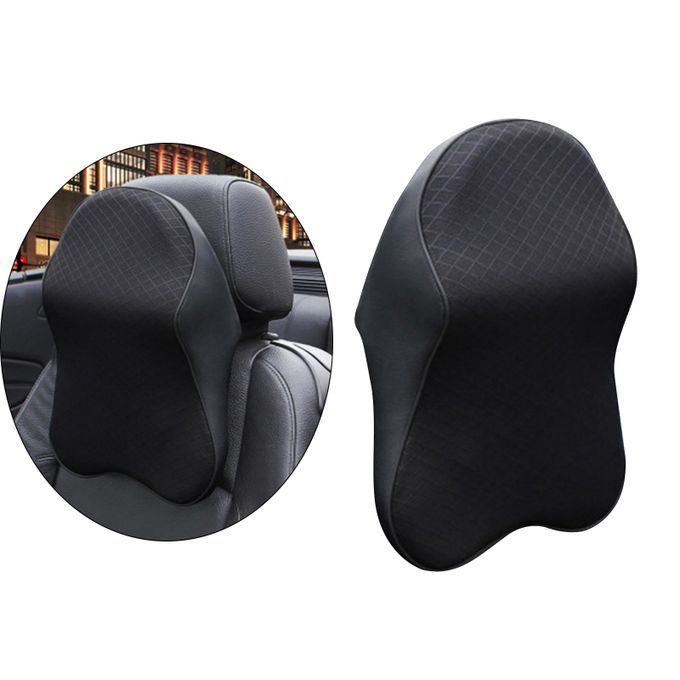 Car Neck Cushion Neck Pillow Headrest Cushion Lumbar Support Black S
