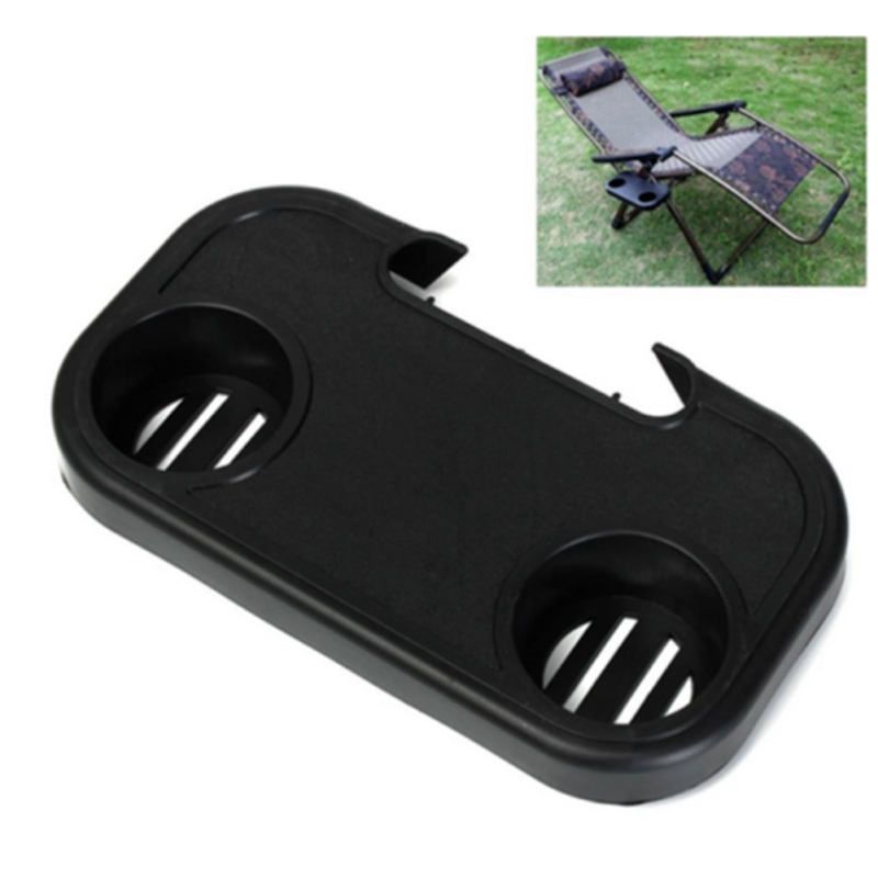 Portable Outdoor Camping Picnic Beach Chair Side-Black