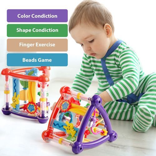Toys For Baby 0-12 Months Activity Play Cube Infant Development Educational Hanging Toys Newborn Rattle Toy Born Boy Girl