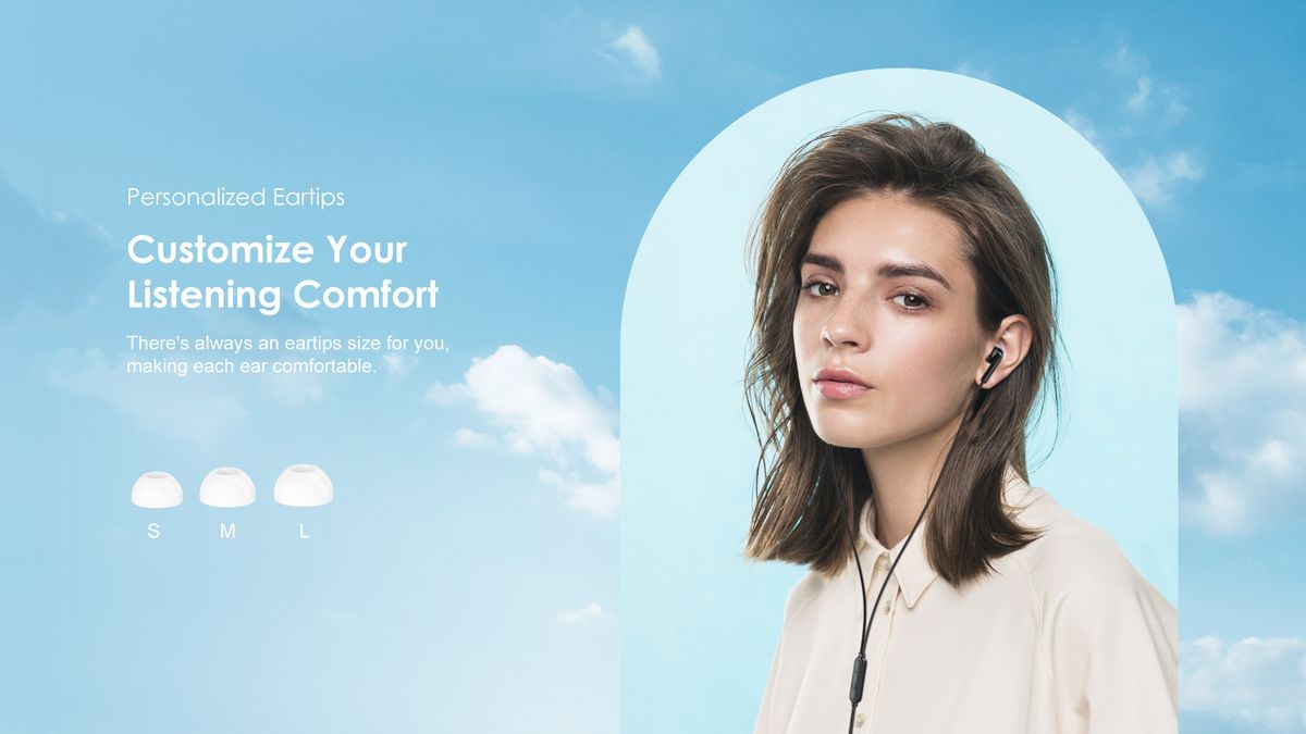 Conch2 In-Ear Wired Earphones With Mic Deeper Bass Earpiece