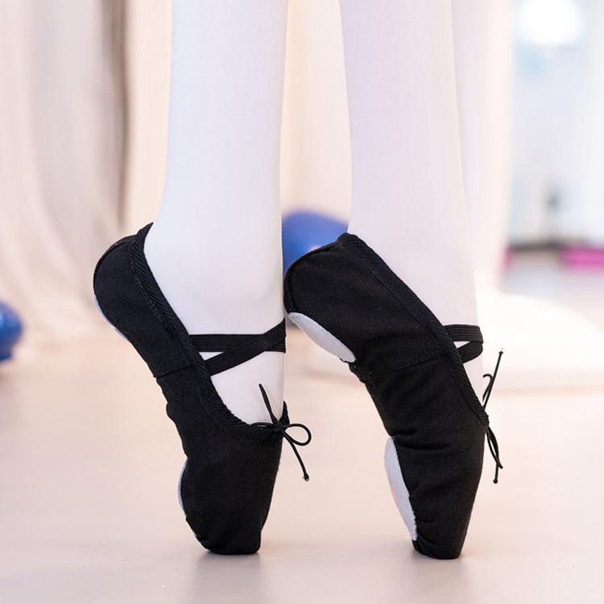Girls Ballet Practice Shoes, Women  Shoes Ballet Slippers For Black 35