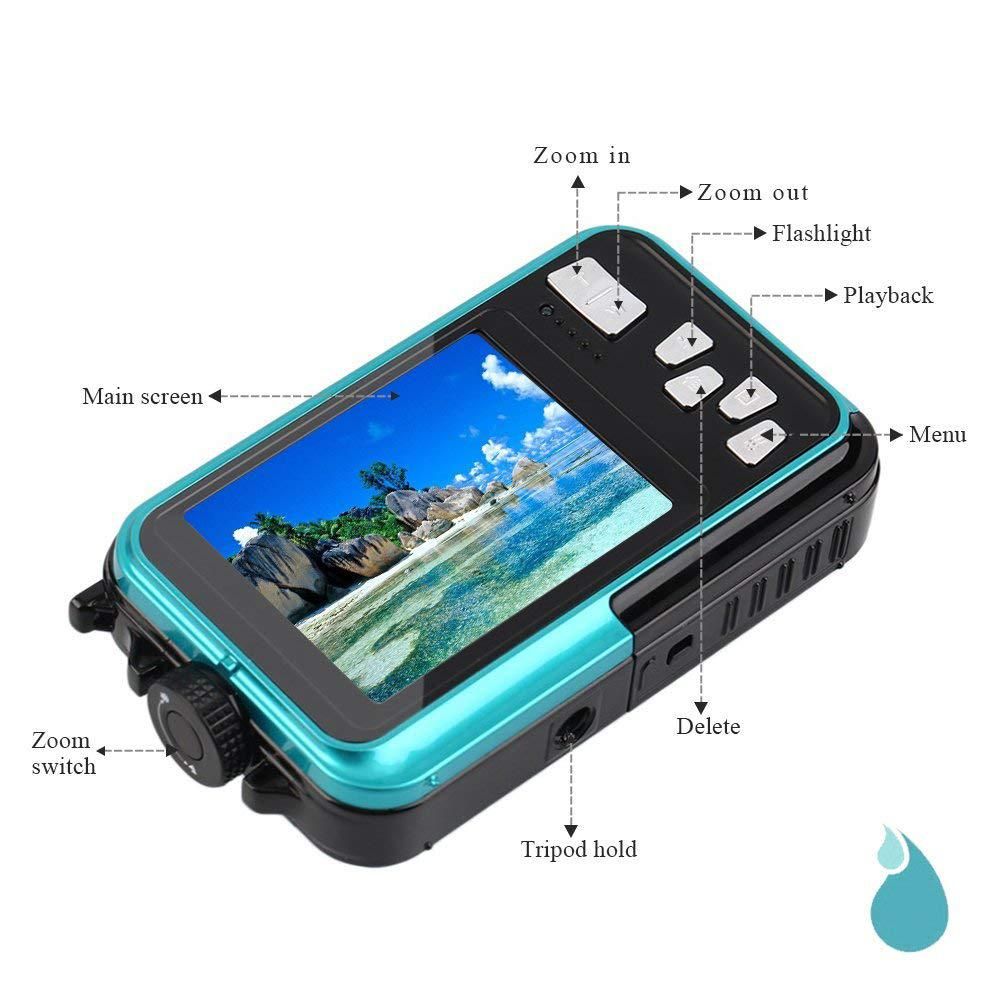Video Recorder Selfie Dual Screen DV Recording Camera S20 Blue